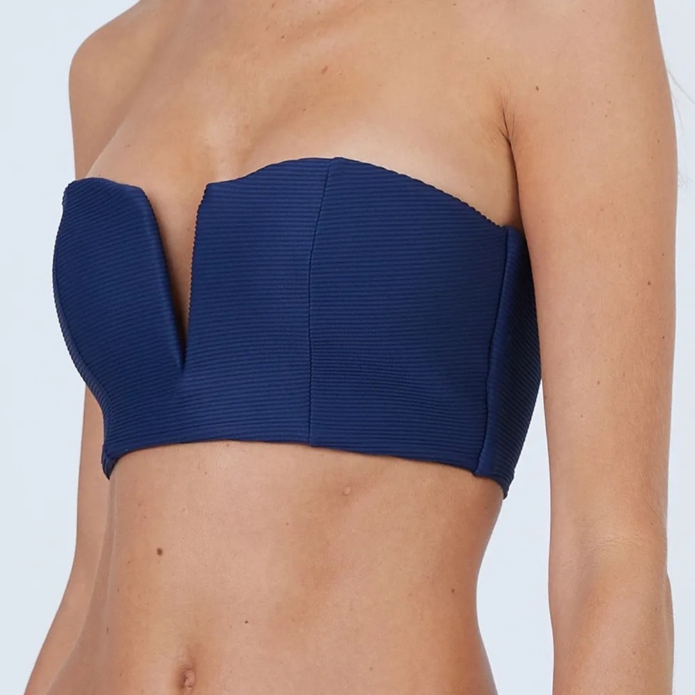 ONIA Julie V Cut Bandeau Bikini Top NWOT